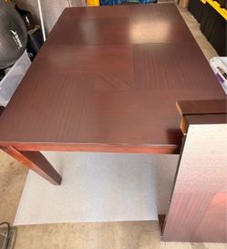 Cherry Wood Dining Table with Leaf 100 OBO