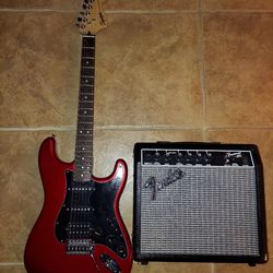 Squier guitar & amp