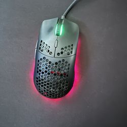 Black Honey Comb Gaming RGB Mouse , With XXL Black  Mouse Pad 