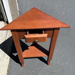 Perfect Wooden Corner Table