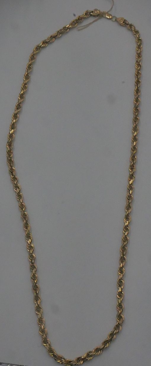 10kt yellow gold chain 24 inches long 6 mm 15.9 grams 875753-1