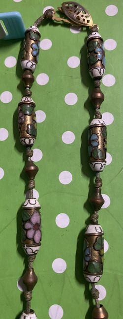 Old Flower Pressed Necklace