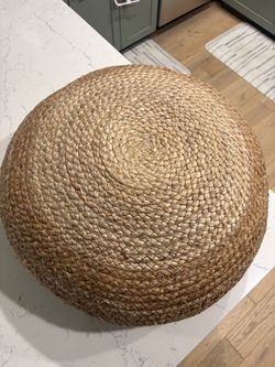 Natural Jute Woven Floor Pouf
