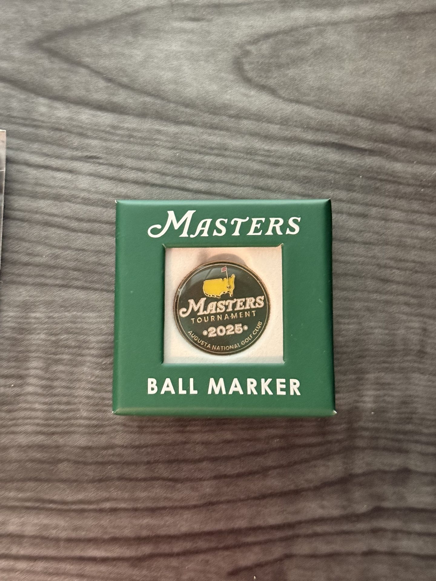 2025 Masters Golf Tournament Ball Marker Rory mcilroy Wins Brand New Augusta