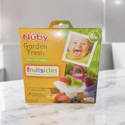 Nuby Garden Fresh Fruitsicle Frozen Pop Tray, Multicolored