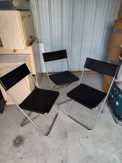 3 Ikea JEFF Folding Chairs $15