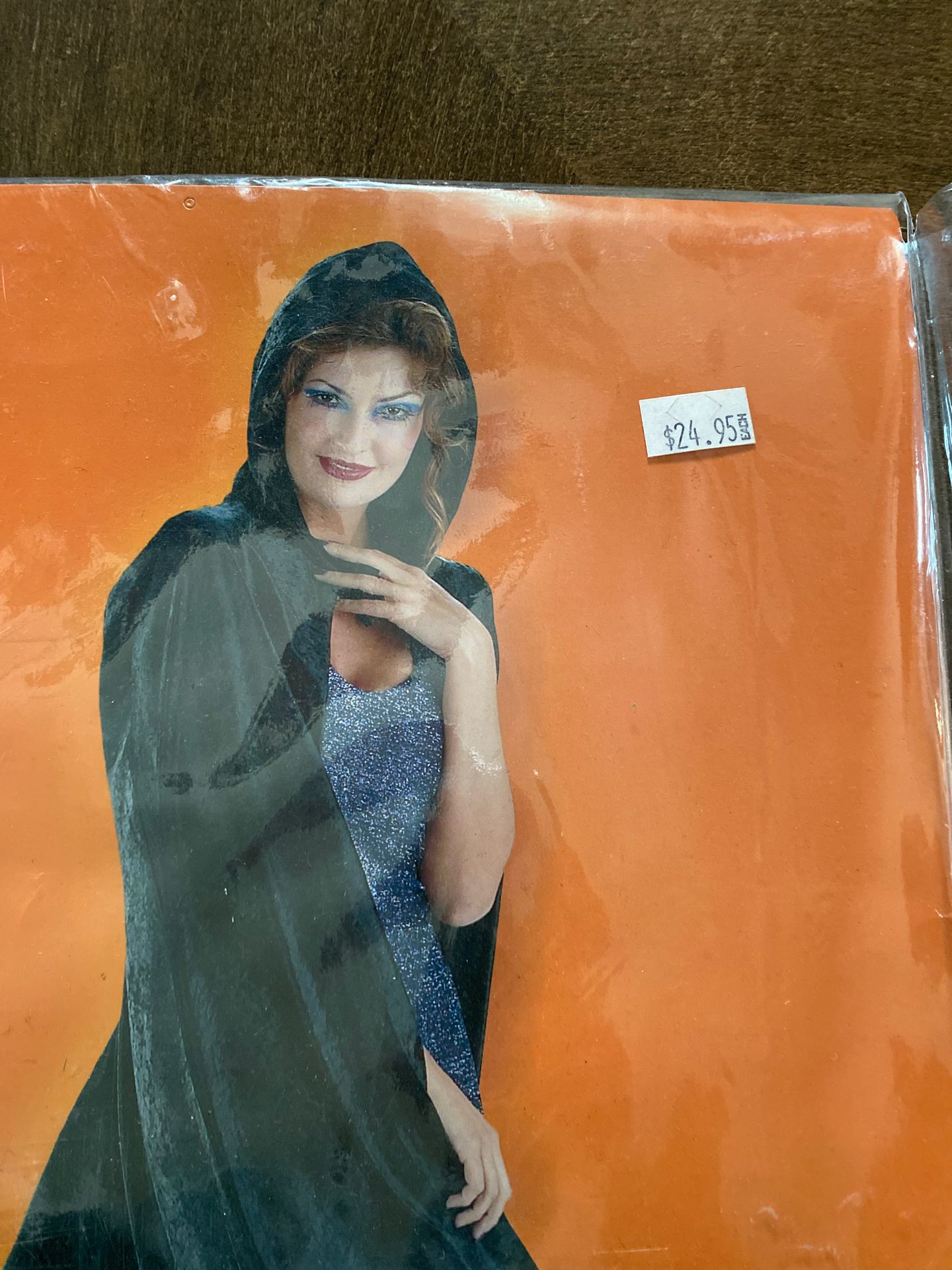 Black Panne Velvet hooded cape