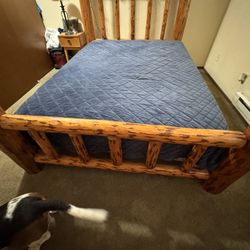 Rustic Log Bed Frame
