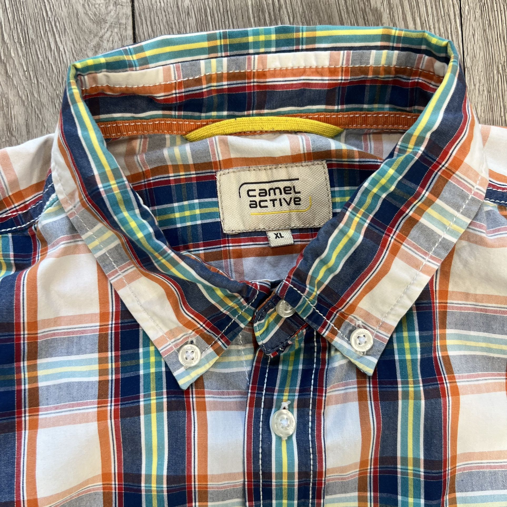 Camel Active Short Sleeves Checkered Plaid