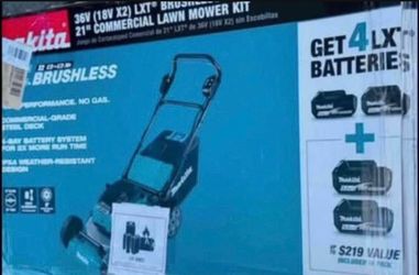 Makita 21 in. 18V X2 (36V) LXT Lithium-Ion Cordless Walk Behind Self Propelled Lawn Mower Kit with 4
