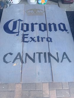 Corona Extra Cantina Wooden Sign