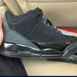 Jordan 3 Black Cats Size 10 Mens