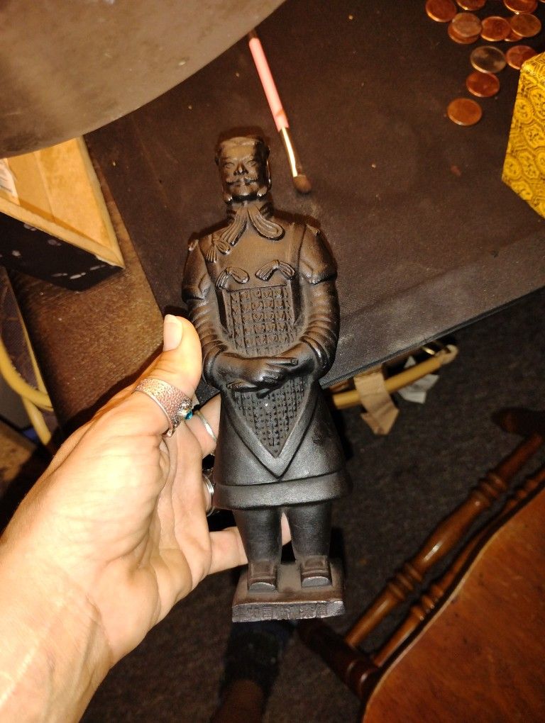 Terracotta Warrior From The First Dynasty . Excellent Condition Asking 400