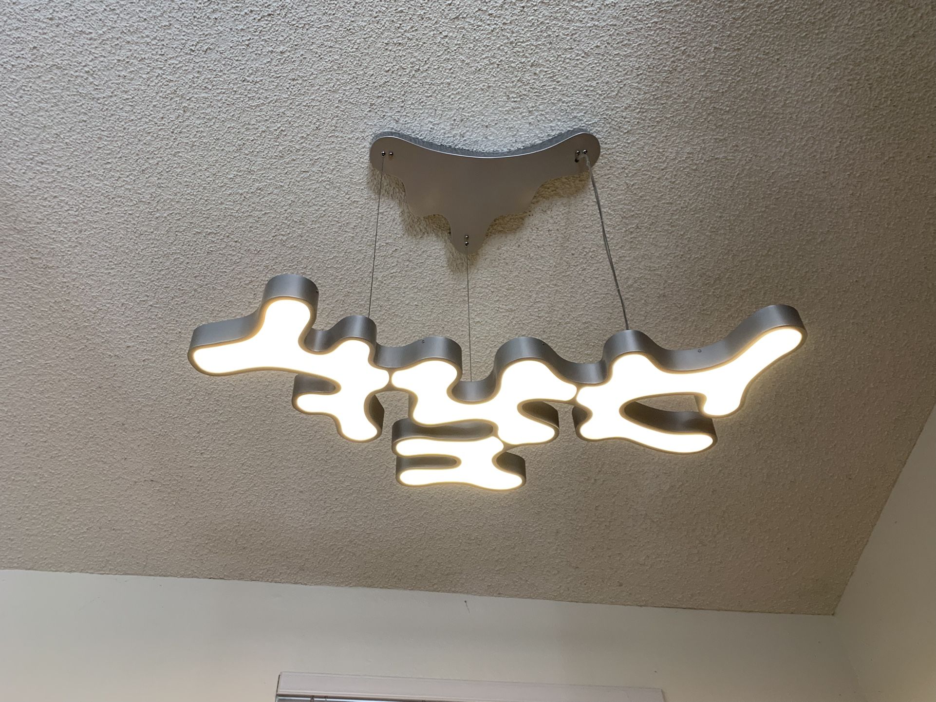 Avenue Lighting Modern Cloud Style Chandelier LED Light Fixture #HF2000-Silver