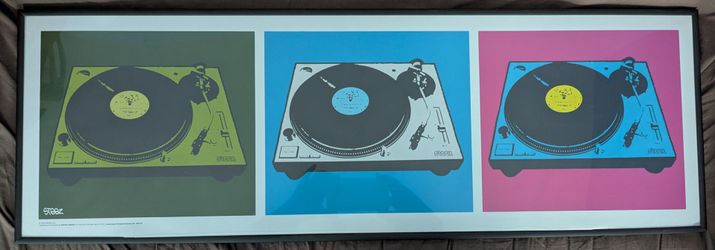 Steez turntable pop art print