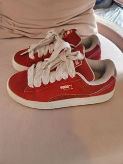 Puma Suede XL Red Low-Top Sneakers