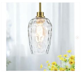 RayHome 5.9in. 60W Modern Gold Adjustable Hanging Pendant Light