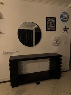 Console And Mirror