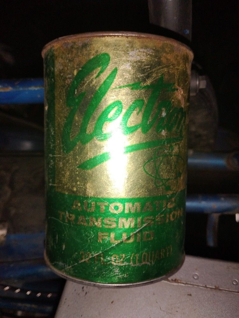 Vintage Automatic Transmission Fluid Can With Transmission Fluid Still In It