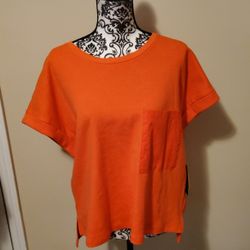 Avia  Activewear Orange T Shirt Size Large
