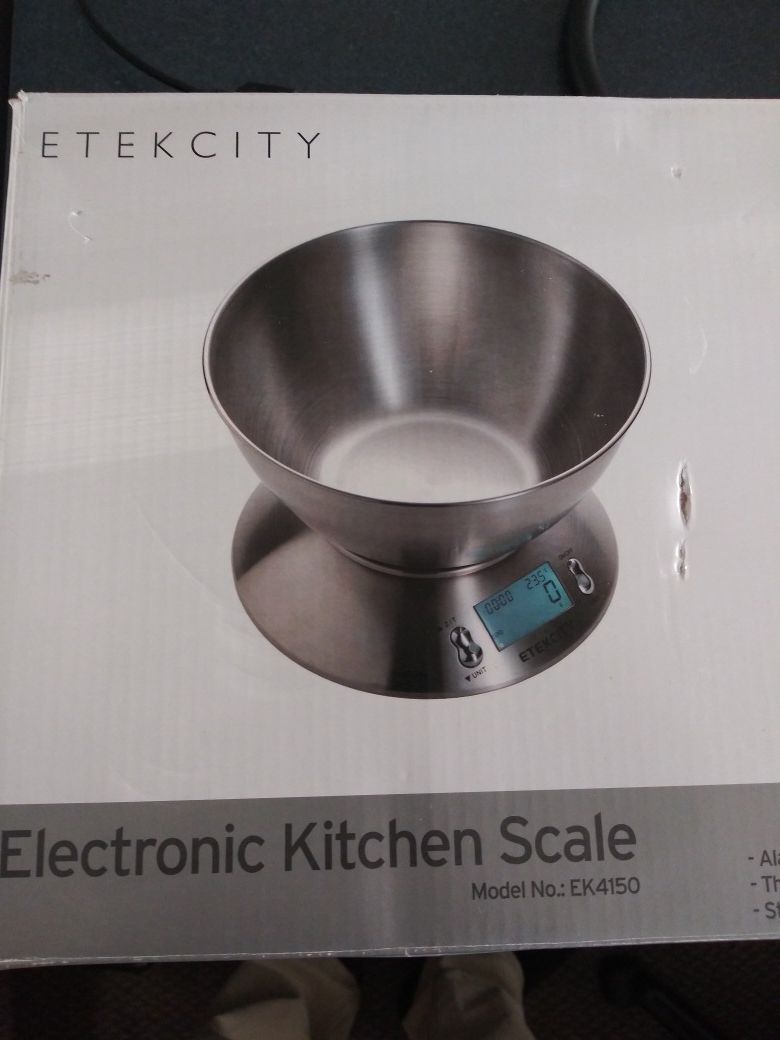 Etekcity kitchen scale model ek4150 alarm timer thermometer stainless steel New will Travel