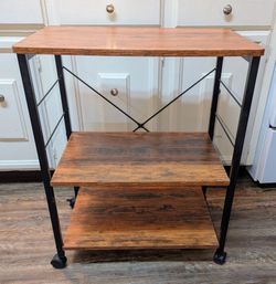 Microwave/Baker's 3 tier cart