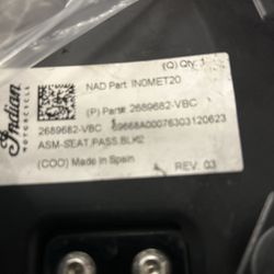 Indian Chief Passenger Seat