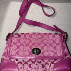 Vintage Y2K Pink Coach Crossbody