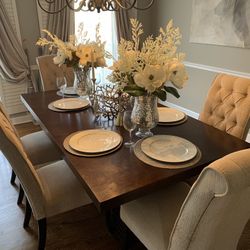 Dining Room Set Table With 6 Chairs