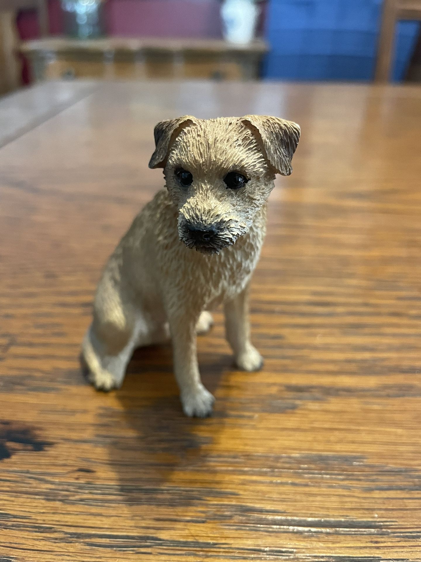 Heavy Plastic Vintage Mini Dog Statue