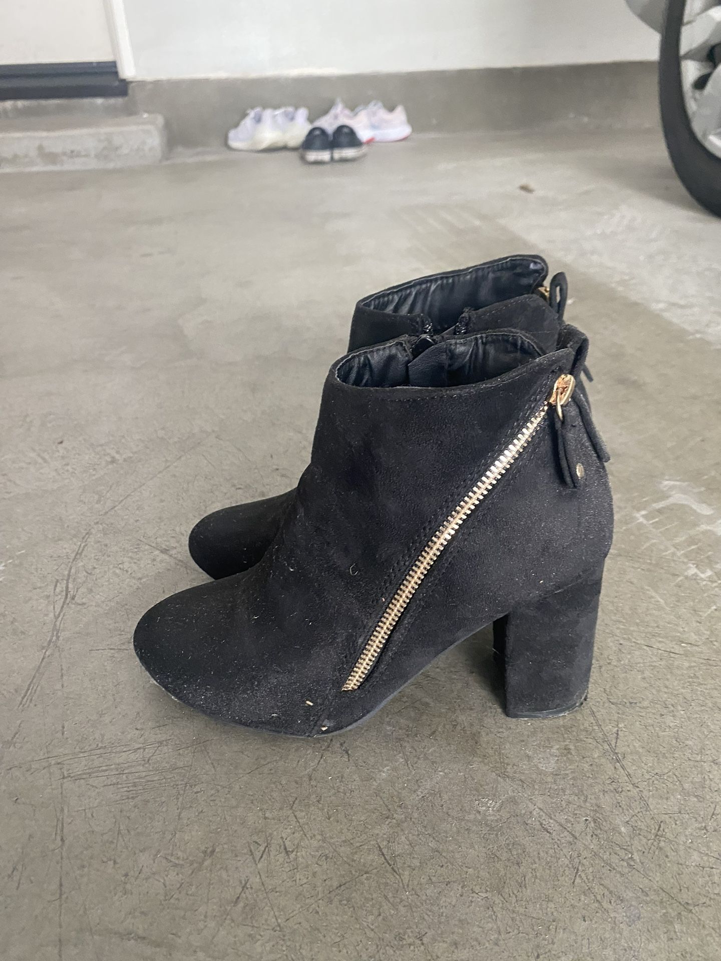 Black Booties Size 7