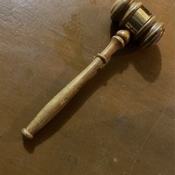 Wooden gavel