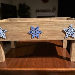 Farmhouse Wooden Planter Stand for Home Decor 