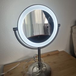 LED Double-Sided 1x/10x Vanity Mirror