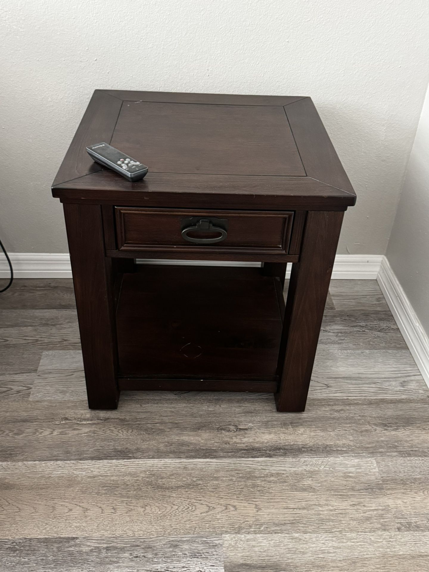 Wood End Table