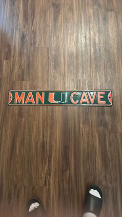 University Of Miami Man Cave Sign