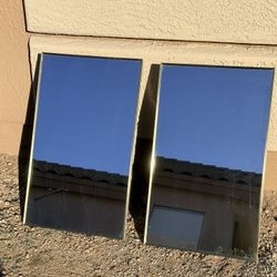  Set (2) Internal Bathroom Medicine Cabinets with Mirror (LxWxH: 4.5” x 15.5” x 25.5”)