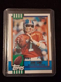 1990 Topps John Elway Card 37 In Great Condition Sharp Corners Asking 40$