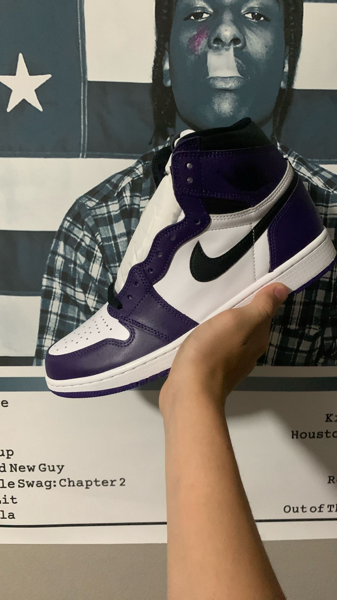 Jordan 1 Court Purple (brand New)