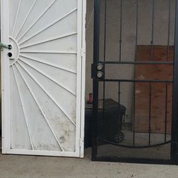 Security Heavy-duty Door White need paint, Black Rustic 36x96 