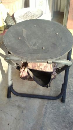 Folding Game Bird seat with Game Bag Underneath.