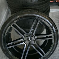 24 Inch Gianelle Rims with Tires
