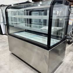 NSF🧊 Polarman 72" Curved FreeStanding Commercial Refrigerated Bakery Display Case NEW ETL