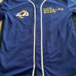 Rams Blue Baseball Shirt