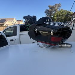 Back Rest Storage Box For Harley Davidson 