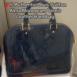 Louis Vuitton Turquoise Vernis Alma PM