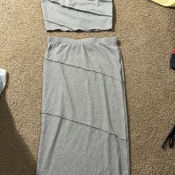 Grey Dress Set