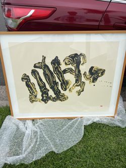 Ed Moses “Monkman And friends” Artwork Print Lithograph 