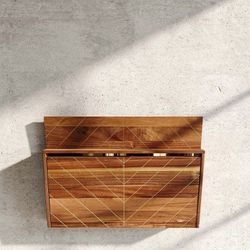 Mid Century Wood Wall Mount Desk 