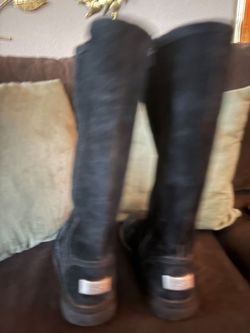 Ugg tall black zipper boots